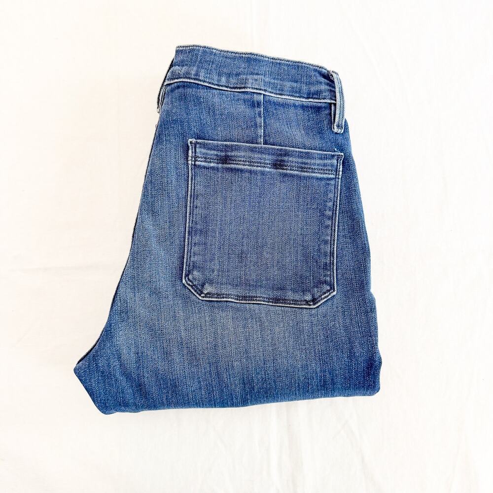 Frame Le Bardot Crop Flare Edgewater LBCF214 Denim Jeans Size 27